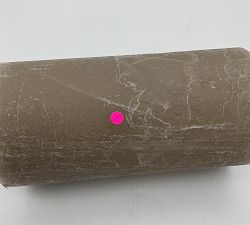 Open Box: Premium Flickering Flameless Wax Pillar Salt Washed Candle, 3" x 6" - Dove