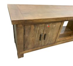 Open Box: Reed Grand Media Console (72") - Antique Umber