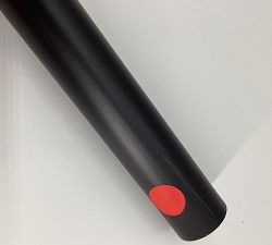 Open Box: Standard Double Curtain Rod &amp; Wall Bracket, 96" - 120", 1.25" diam. - Matte Black