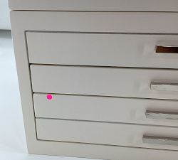 Open Box: Stella  Jewelry Box, Large - Dutch White