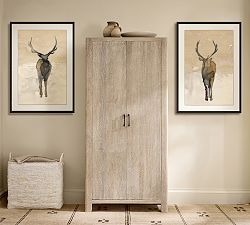 Tonal Elk Framed Print