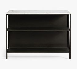 Open Box: Delaney Marble Kitchen Console Table (50") - Bronze