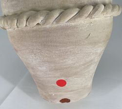 Open Box: Artisan Rope Vase, Large (15"H) - White