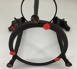 Open Box: Farrish Equine Hurricane Candle Holder - Black/ Bronze