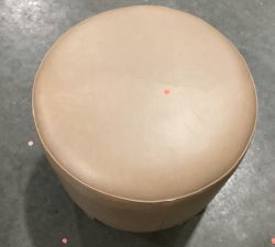 Open Box: Jake Leather Swivel Stool - Churchfield Taupe, Seadrift