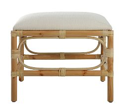Open Box: Laurent Bench - White, Natural