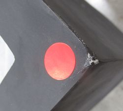 Open Box: Mission Square Handmade Outdoor Planter, Tall Box (31.5"W x 31.5"H) - Black