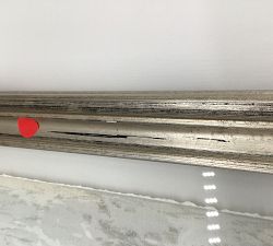 Open Box: Nostalgic Frosting Framed Print (22" x 16") - Silver Leaf Etched