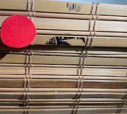 Open Box: Rue Bamboo Blackout Shade, 36"W x 48"L - Natural