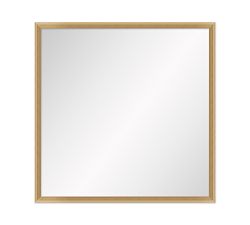 Open Box: Wood Framed Wall Mirror, Beveled Profile (25.5"W x 25.5"H) - Natural Woodgrain