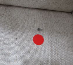 Open Box: York Upholstered Dining Armchair - Performance Everydaylinen™ Oatmeal, Seadrift