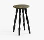 Chris Loves Julia Green Marble Top Accent Table (14")