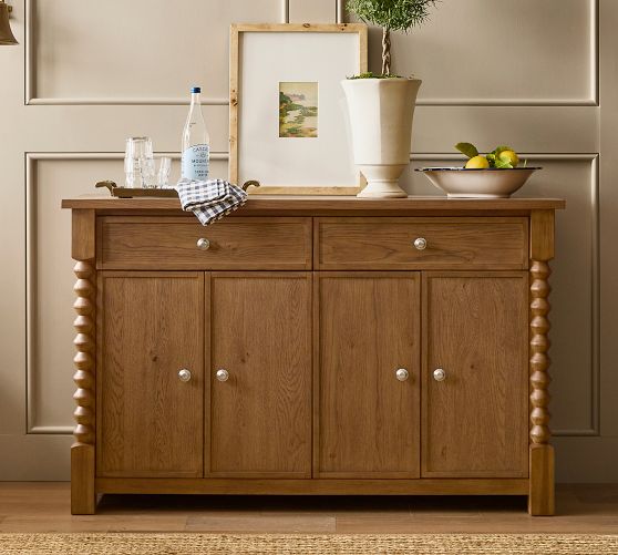 Chris Loves Julia Stacked Ball Buffet (54") by Pottery Barn