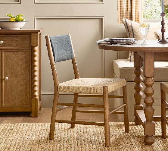 Pottery Barn Chris Loves Julia Stacked Ball Dining Chair - Thumbnail 2