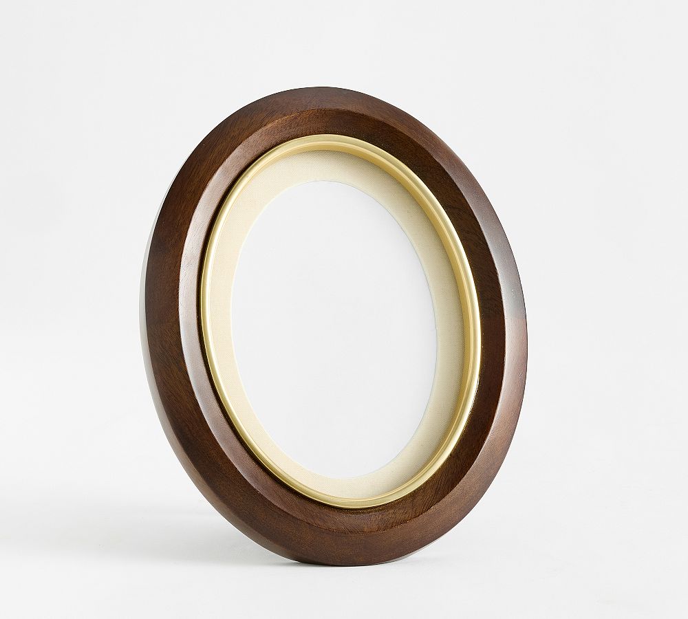 Chris Loves Julia Walnut Frames (Oval)