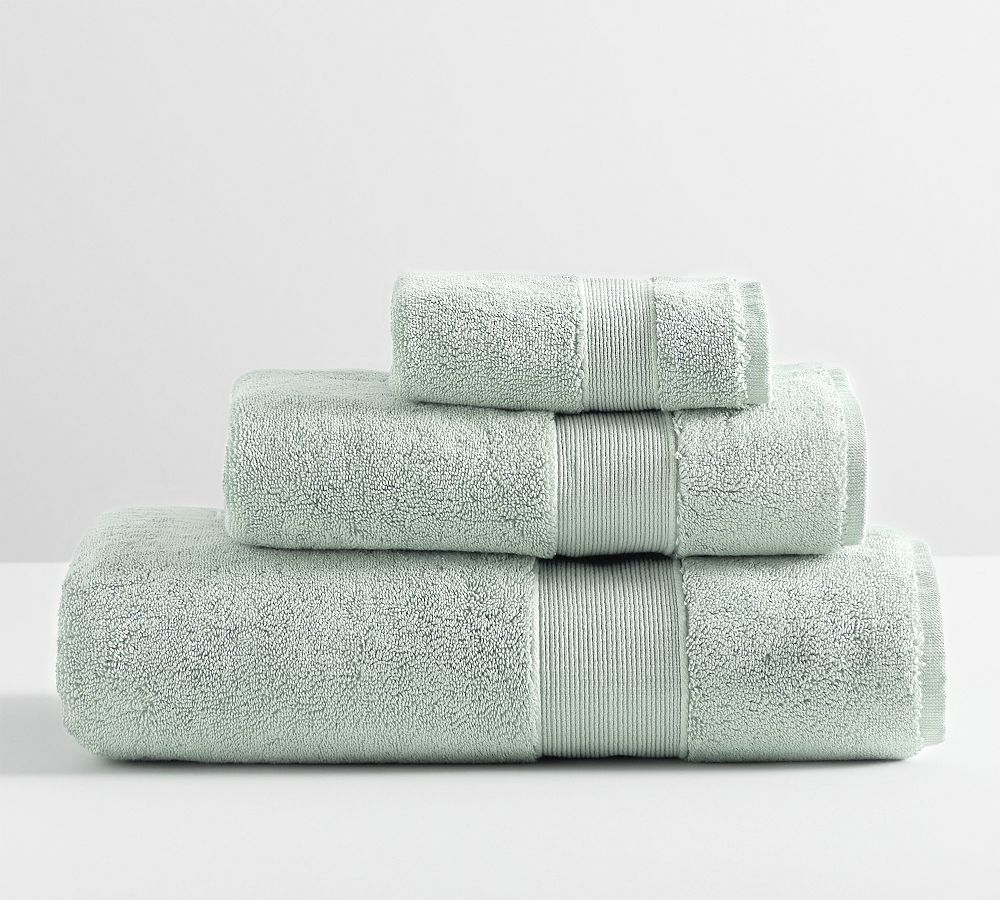 Classic Organic Towel Bundles - Porcelain Blue, Set of 3