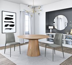 West Round Pedestal Dining Table (53")