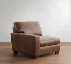Build Your Own Turner Square Arm Deep Seat Leather Sectional