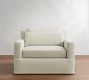 York Square Arm Deep Seat Slipcovered Chair and a Half