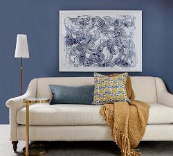 Harrison Leather Wrapped Floor Lamp (50")