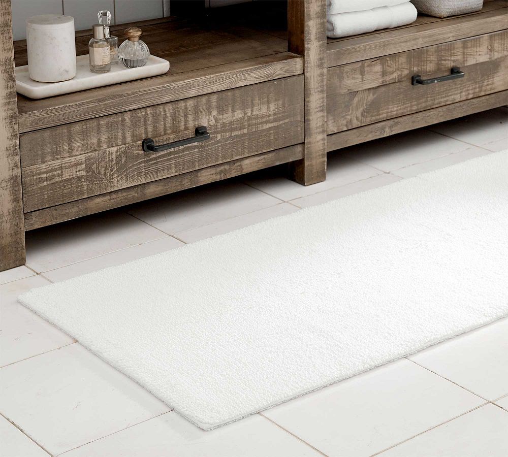 Loop Bath Rug Classic Orangic Loop Bathroom Rug - Double Wide | Pottery Barn