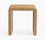 Capitola Rectangular Woven Side Table (22")