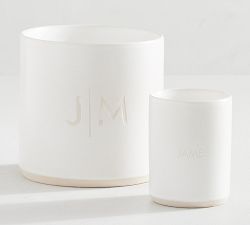 Mason Ceramic Scented Candle - White Spruce