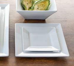 BIA Square Porcelain Dinner Plates - Set of 4