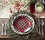 Stewart Plaid Stoneware Salad Plates - Set of 4