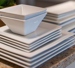 BIA Square Porcelain Salad Plates - Set of 4