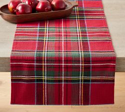 Open Box: Stewart Plaid Cotton Table Runner