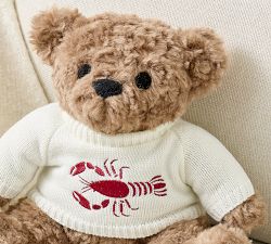 Bear with Lobster Sweater Shaped Pillow