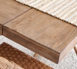 Rustic Farmhouse Extendable Dining Table (77"-102")