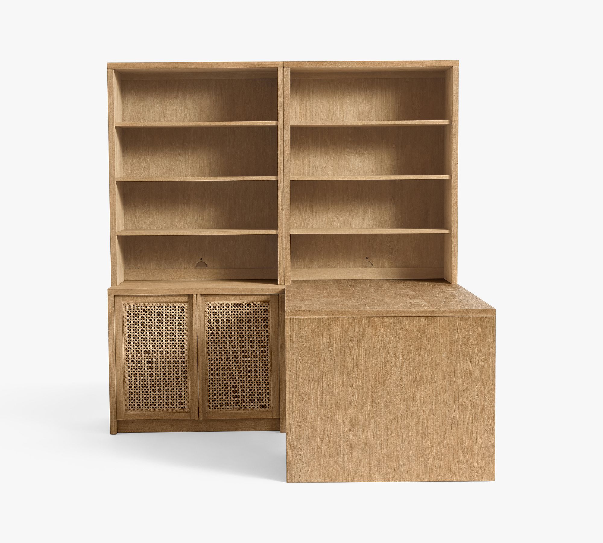 Marina Peninsula Desk with Storage (72")
