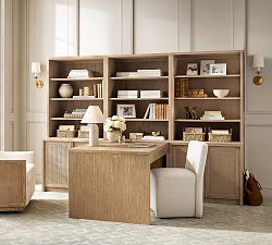 Marina Peninsula Desk with Storage (108")