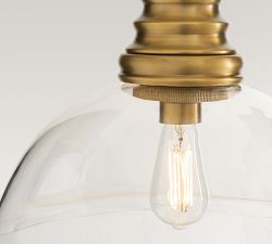 Meyer Flared Glass Pendant (17")