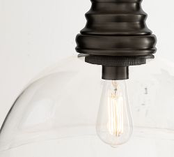 Pottery Barn Meyer Flared Glass Pendant - Thumbnail 4