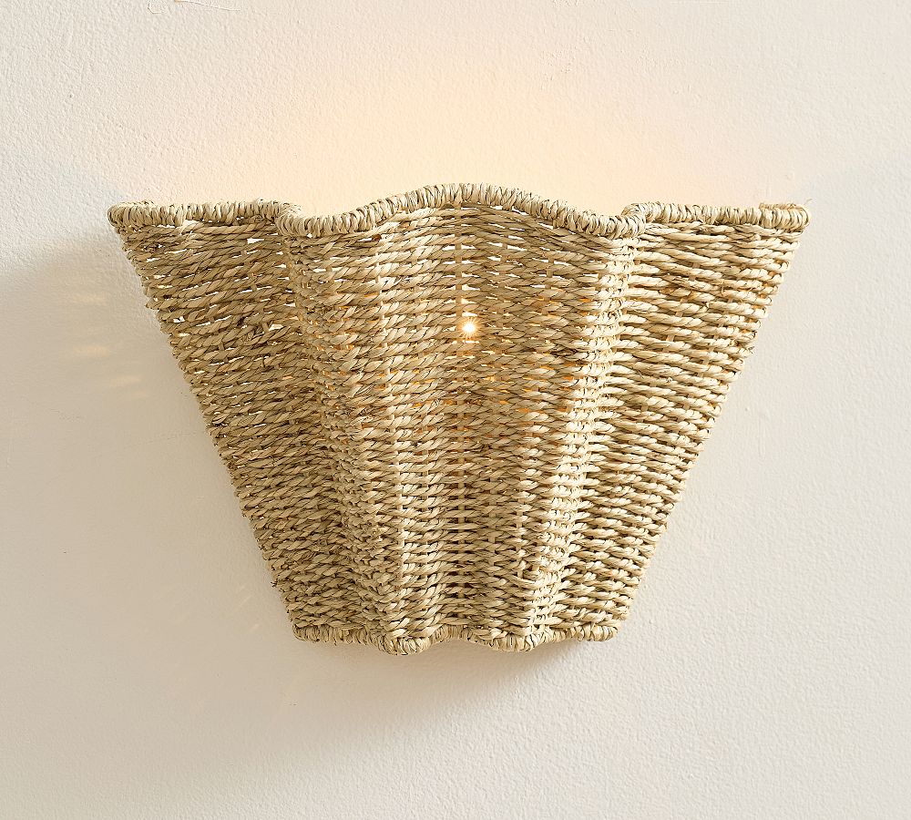 Raya Woven Sconce (9") by Pottery Barn