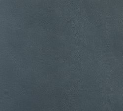 Open Box: Jake Leather Grand Ottoman (52"W, 36"D) - Performance Azure, Bronze