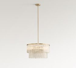 Kiara Tiered Glass Round Chandelier (24"-30")