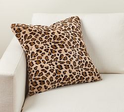 Faux Fur Cheetah Pillow Cover