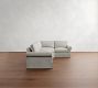 PB Comfort Roll Arm Slipcovered 3-Piece Wedge Sleeper Sectional (121")