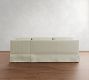 York Square Arm Slipcovered Chaise Sleeper Sectional (99")