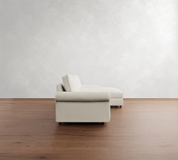 PB Comfort Roll Arm Chaise Sleeper Sectional (112")