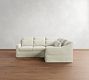 York Slope Arm Deep Seat Slipcovered 3-Piece Sectional (98")