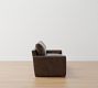 Pearce Square Arm Leather Sofa (64"&ndash;91")