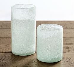 Handcrafted Recycled Sea Glass Drinking Glasses