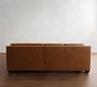 York Slope Arm Deep Seat Leather 3-Piece L-Shaped Sectional (100")