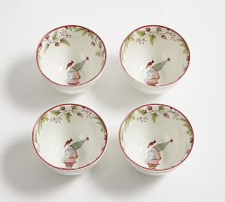 Forest Gnome Christmas Spirit 16-Piece Dinnerware Set