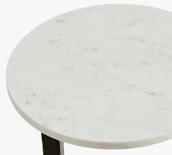 Larkspur Round Marble C-Table